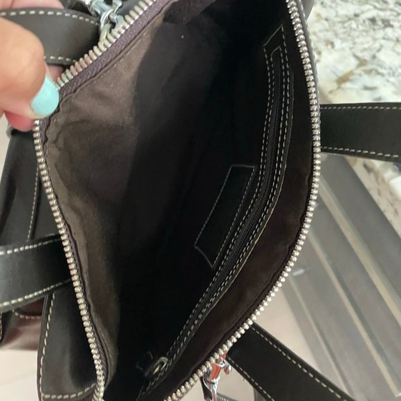 Cute Brown Leather Coach Bag - Picture 4 of 4